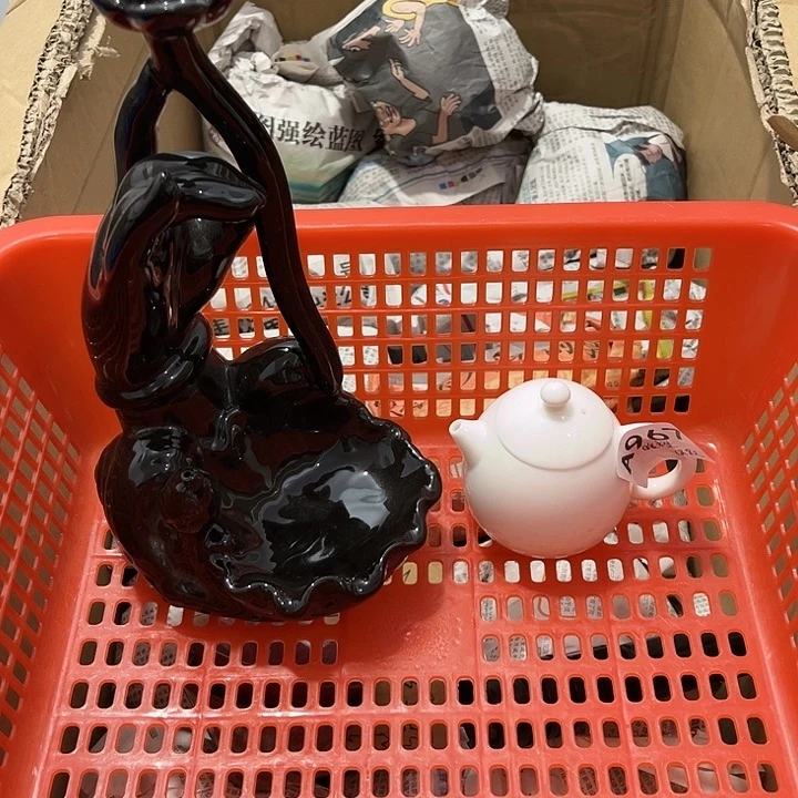 暖***橙茶具默认微瑕瓷器、茶具、壶、摆件，介意勿拍