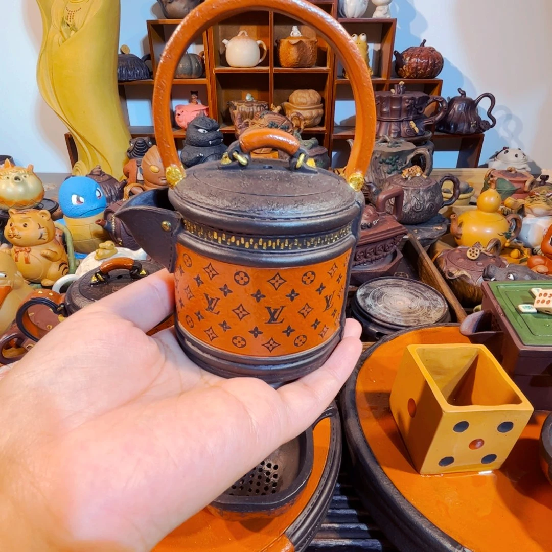 杨***阳紫砂茶叶盒纯手工制作过程就是