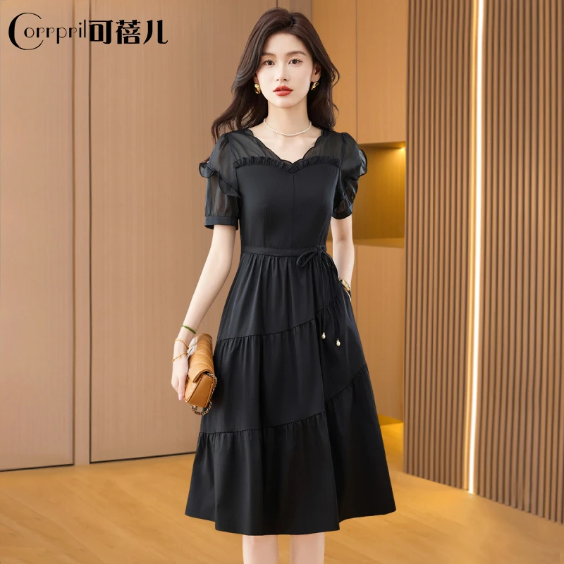 【可蓓儿】减龄超火连衣裙女夏2025新款今年流行爆十三行减龄高端上