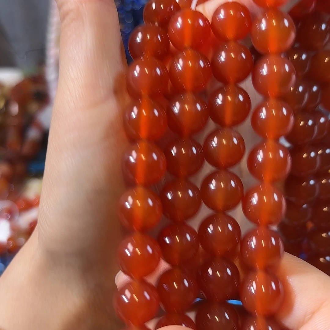 玛瑙/玉髓合金珠宝半成品红玛瑙卡12一条