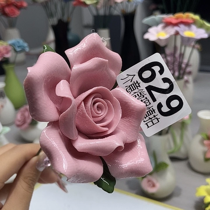陶瓷纯手工捏花设计