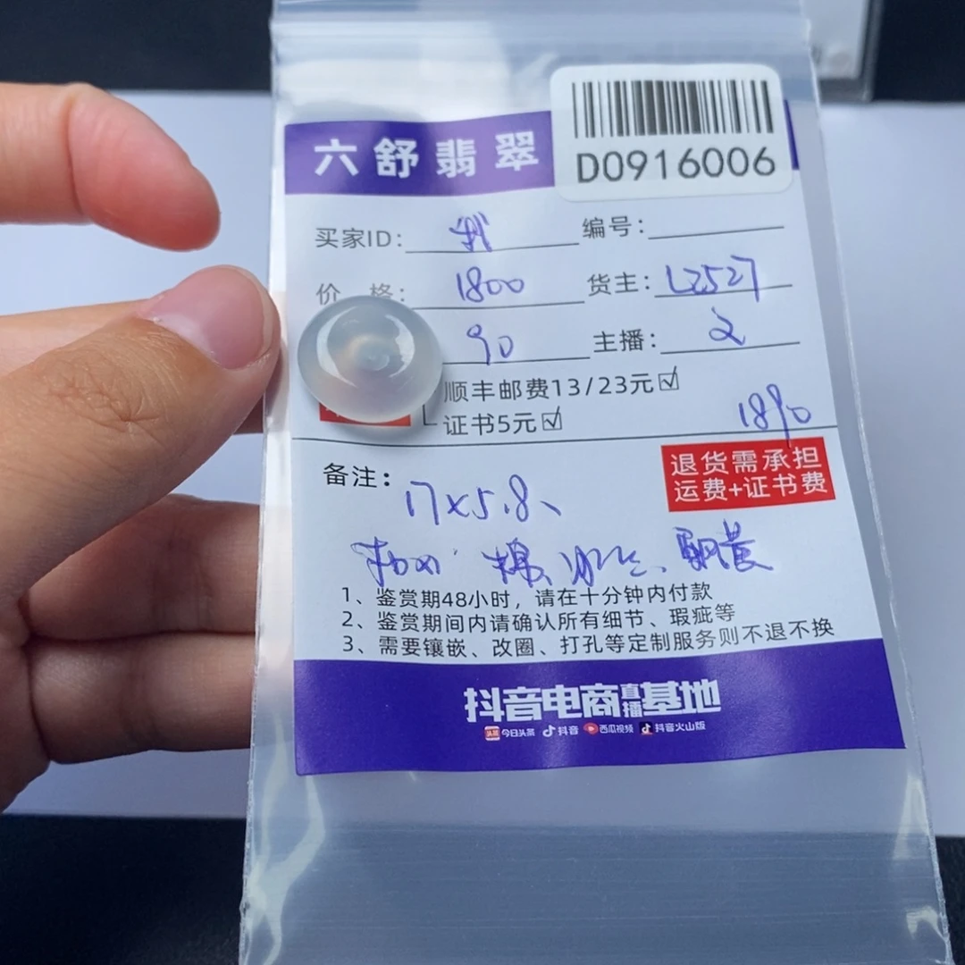 我***-未镶嵌挂件翡翠D0916006