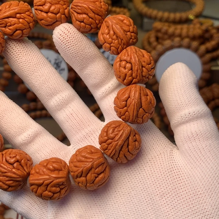 桃核手串秦岭龙纹