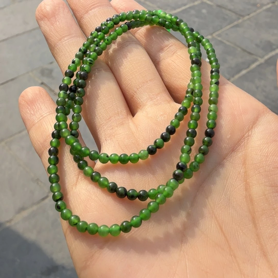 和田玉未镶嵌颈饰俄七碧玉豹哥多样性拍一发一