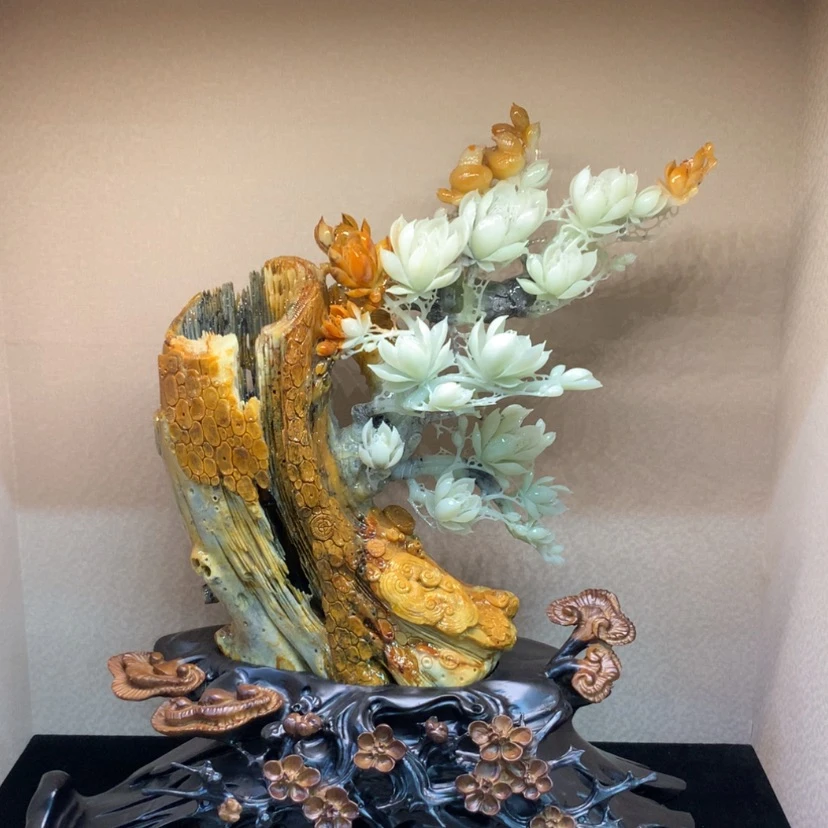 【闪购商品】未镶嵌蛇纹石玉摆件覆膜