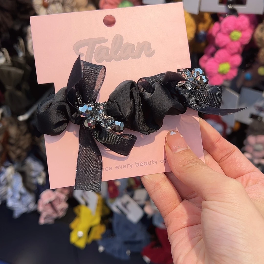 布艺非金属黑色发绳