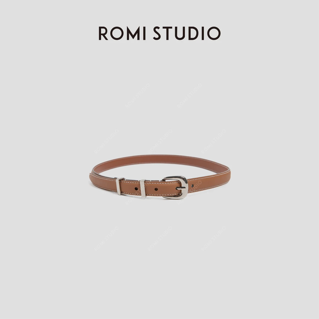 ROMI STUDIO“”街头复古“”经典百搭牛皮腰带S2705