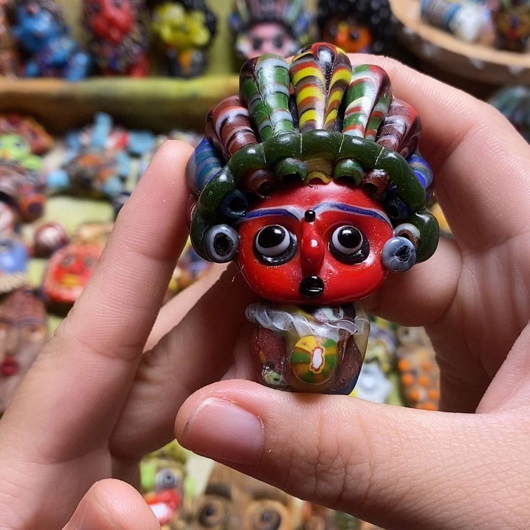 琉璃颈饰可爱的熊猫眼酋长030