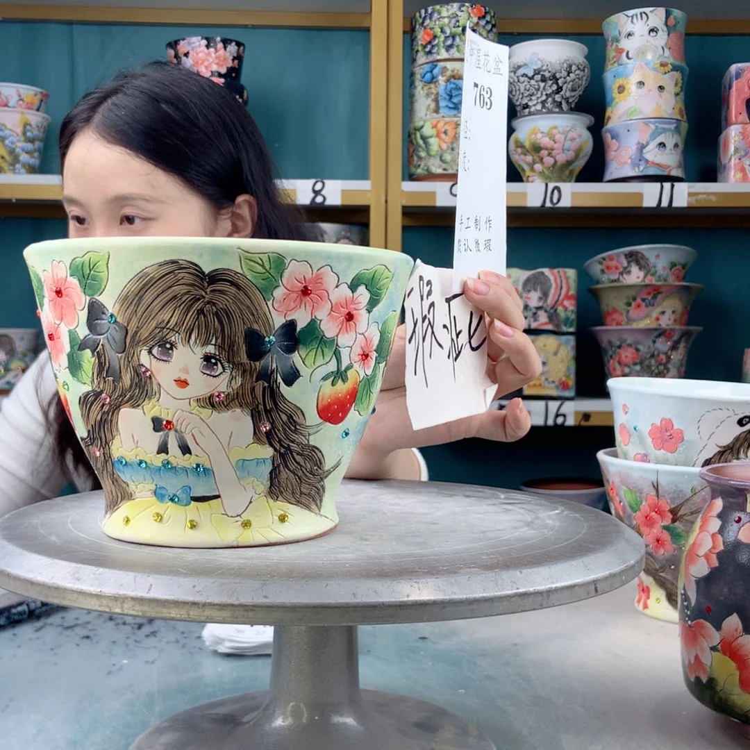 罐景德镇手工瑕疵763