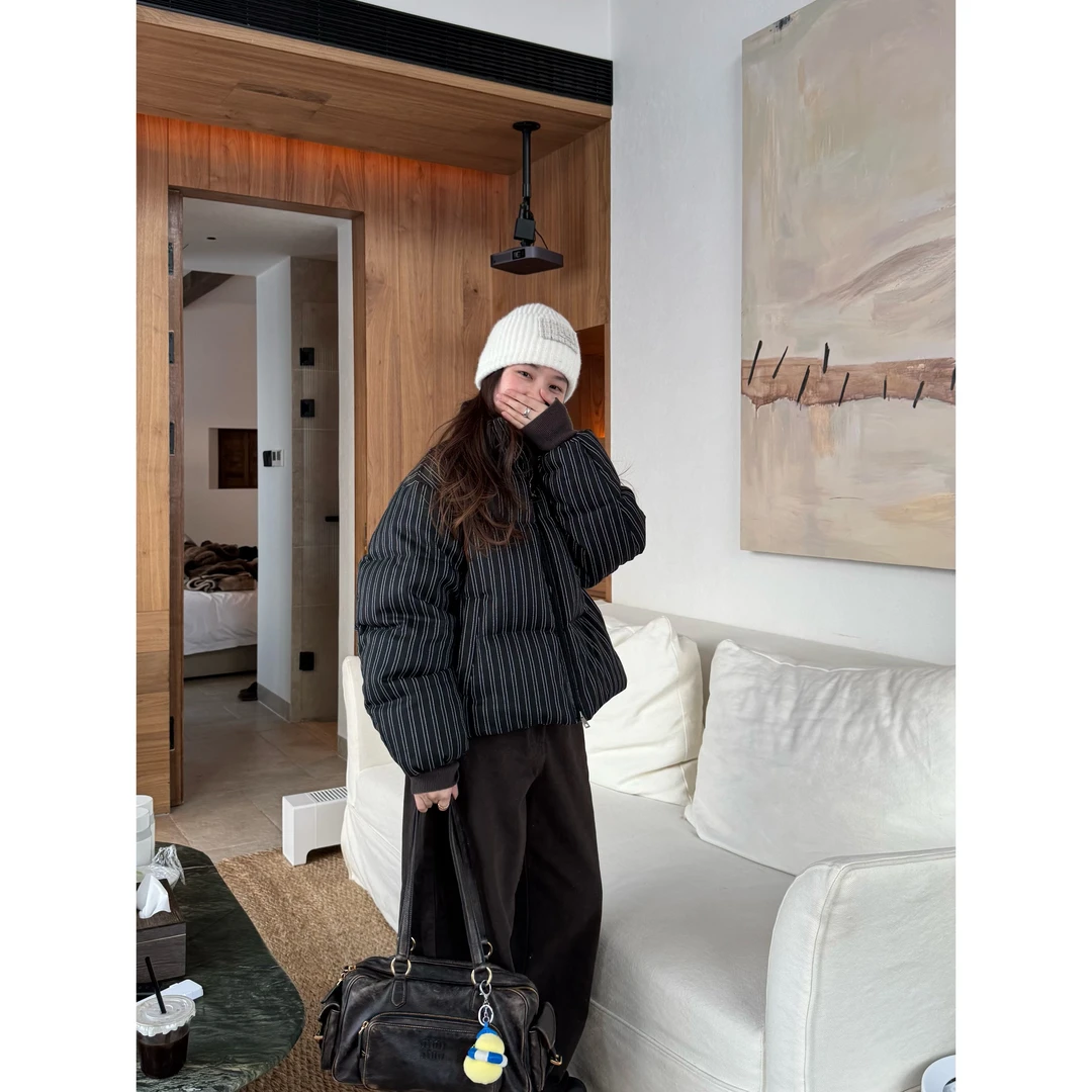 MANGOSTEEN 小鹅系列 土耳其条纹 羽绒外套 YRF024