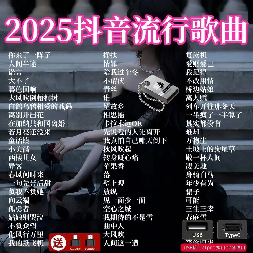 【2025】车载音乐U盘火遍网络流行热歌抖音热门神曲无损音质MP3/4