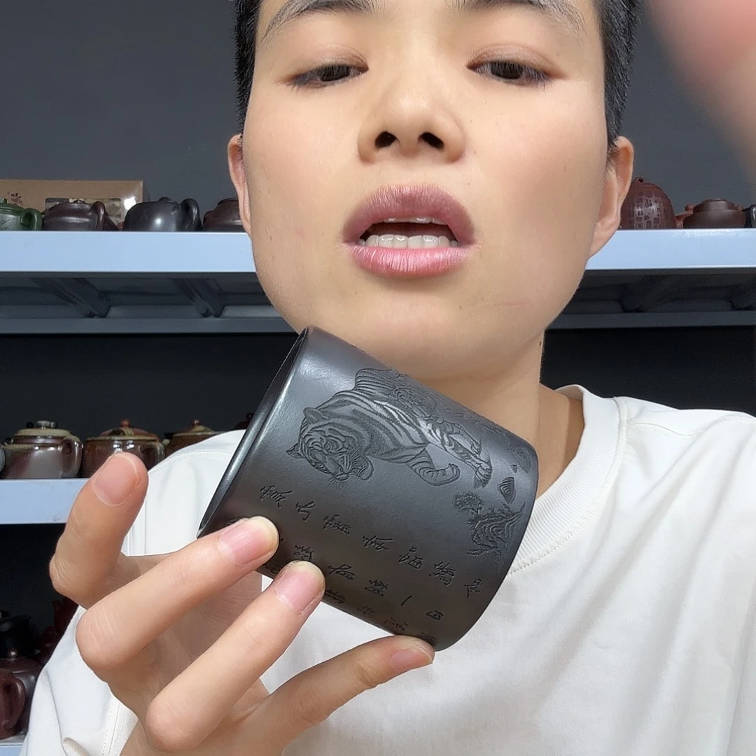 茶壶底槽青民间手艺人全手工制作