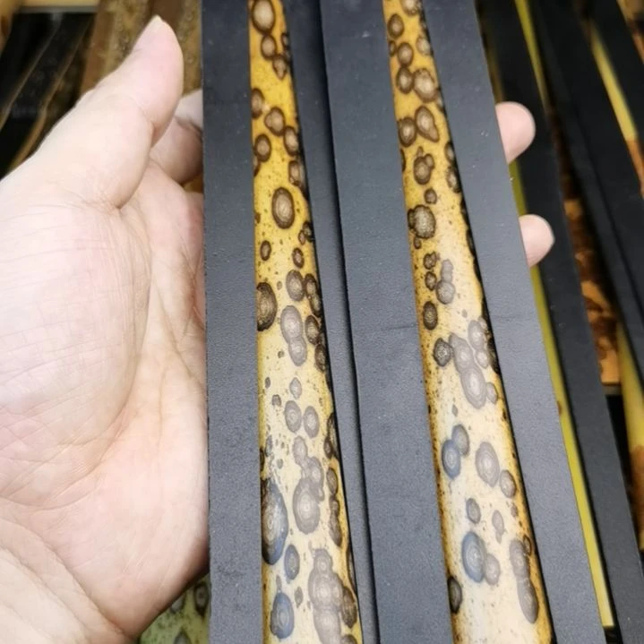 扇子黑花梅鹿扇子料