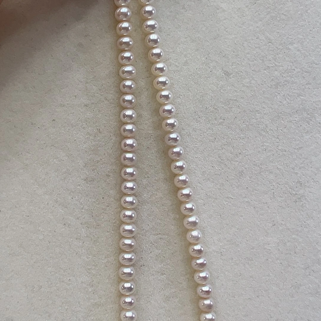 淡水珍珠银S925镶嵌颈饰➕5-5.5高品极光炫彩
