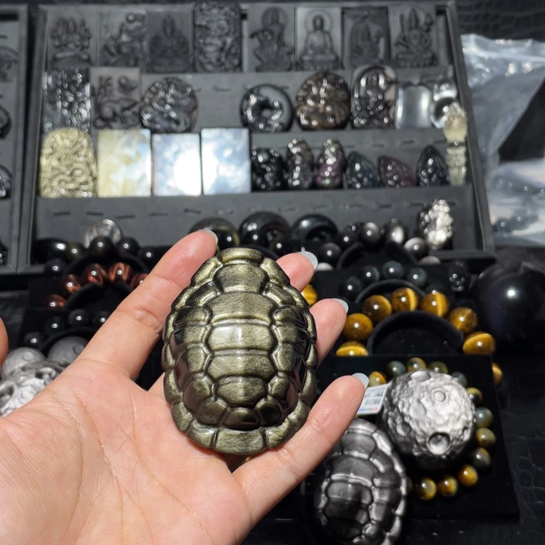 ～***～黑曜岩未镶嵌珠宝奇石