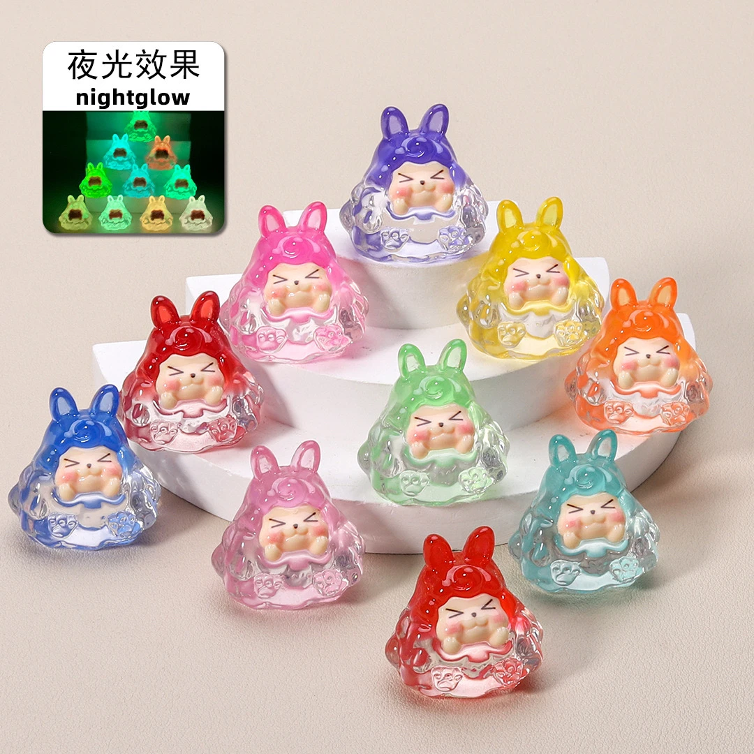 【许愿+九宫格】渐变夜光塔塔树脂摆件手工diy