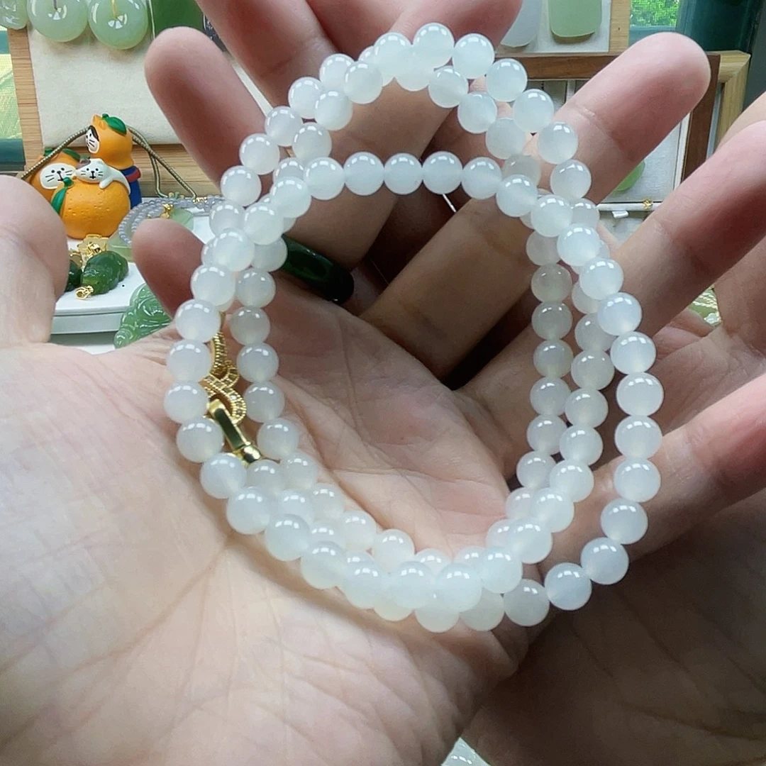 玉***魂和田玉未镶嵌项链