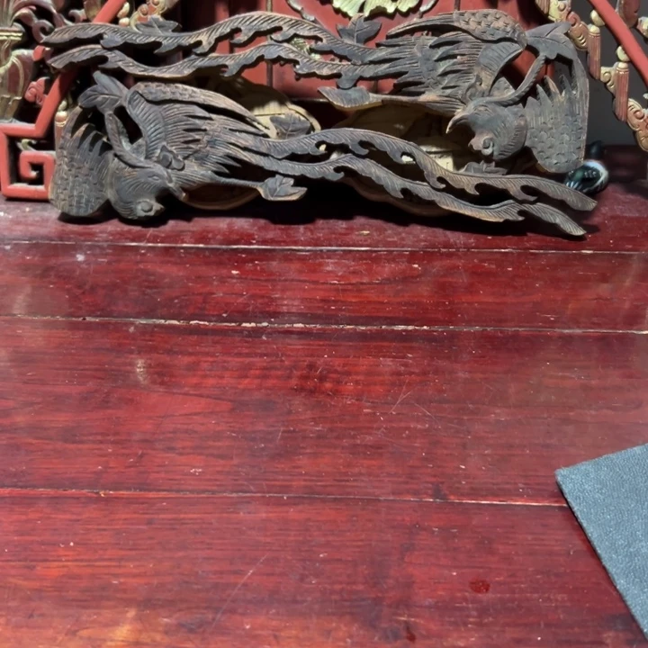 卧***牛木木雕工艺品摆件