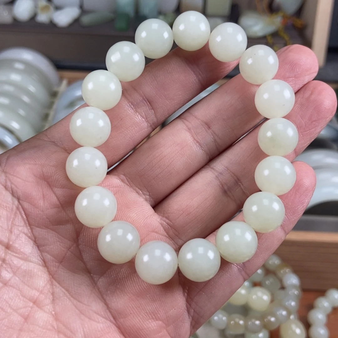 和田玉未镶嵌手链