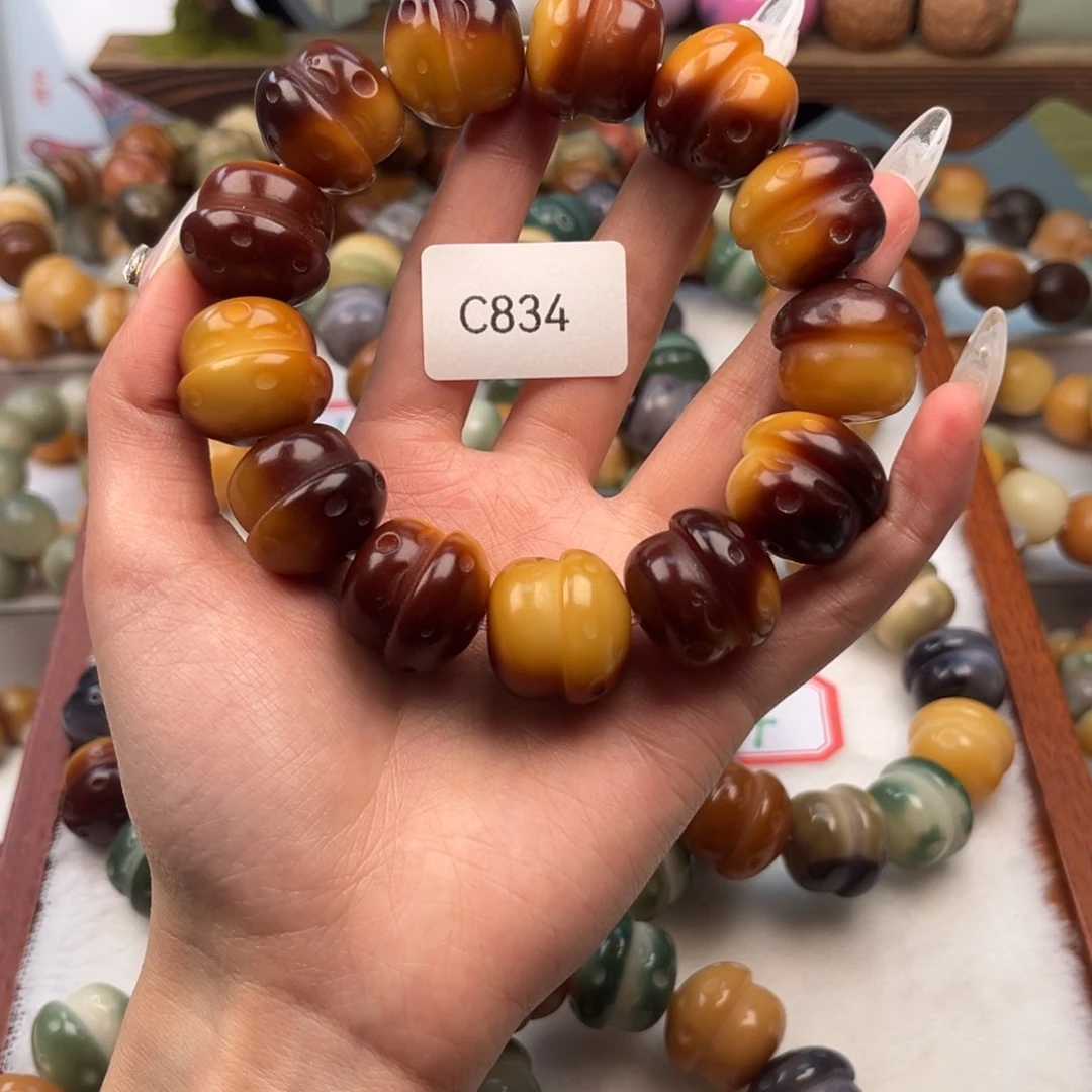 菩提根/象牙果手串C****x20+mm通货蘑菇一串c834