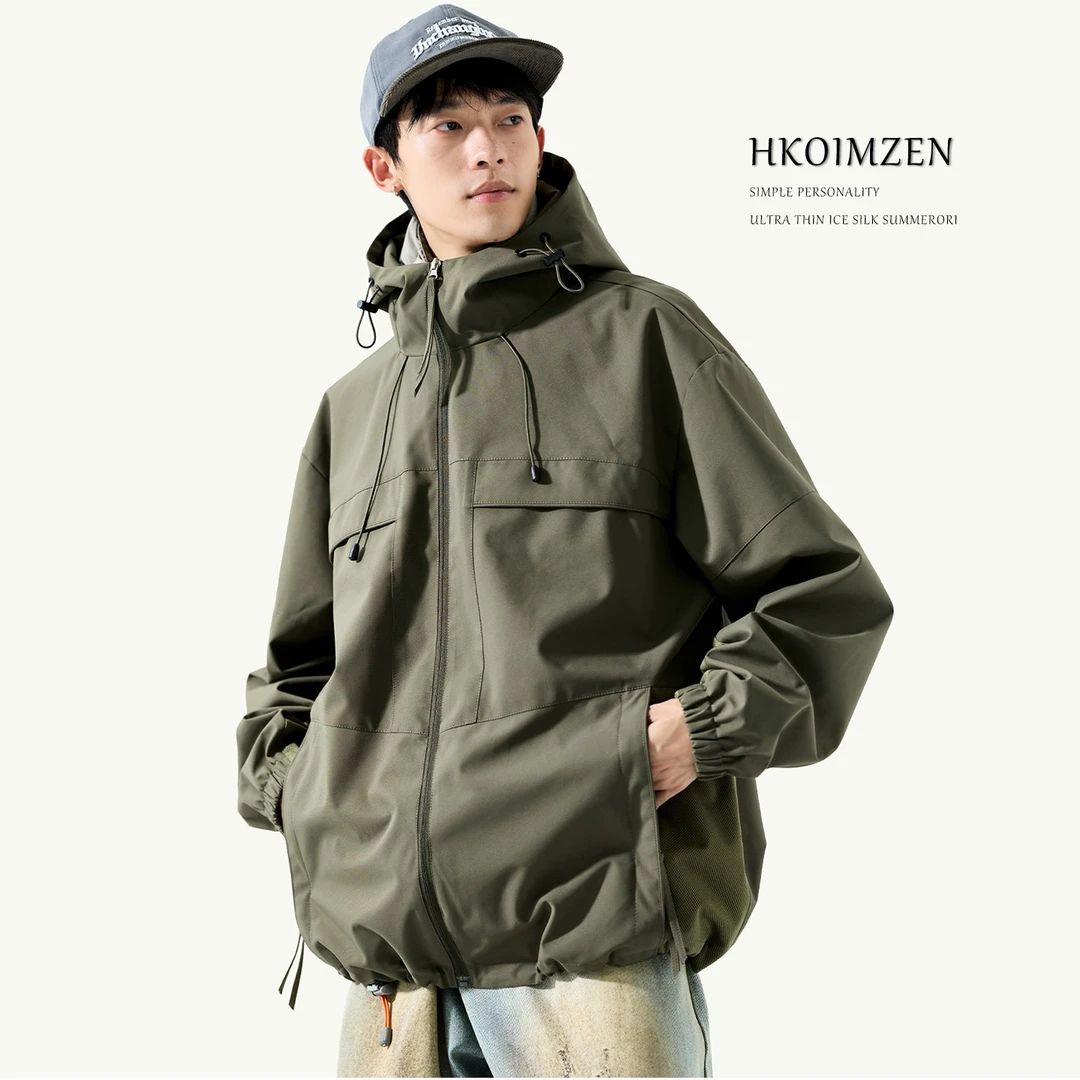 冲锋衣2025春秋款户外骑行情侣夹克登山服新款机能连帽男生外套