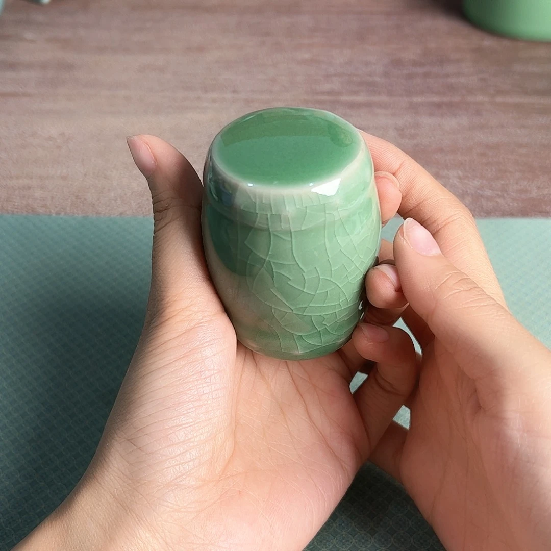 龙泉云间青瓷小米茶器