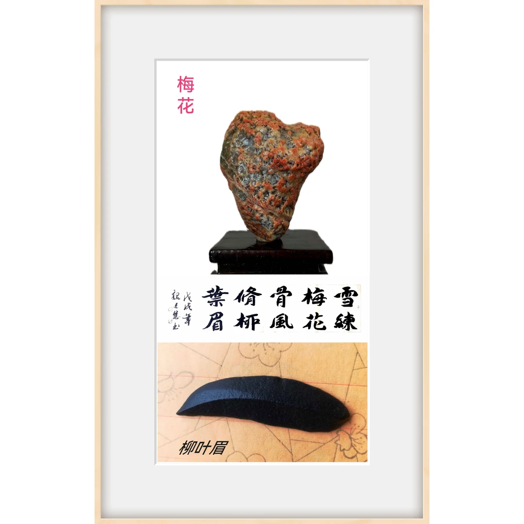 【梅花·柳叶眉】戈壁石。雪练梅花骨,风修柳叶眉。