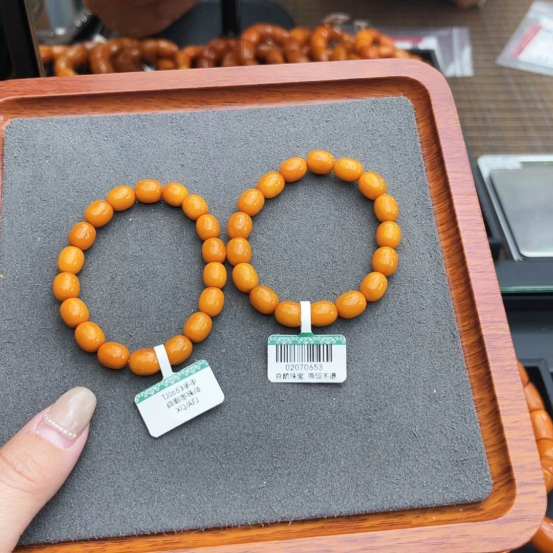 琥珀手链未镶嵌8m 多样性发其一