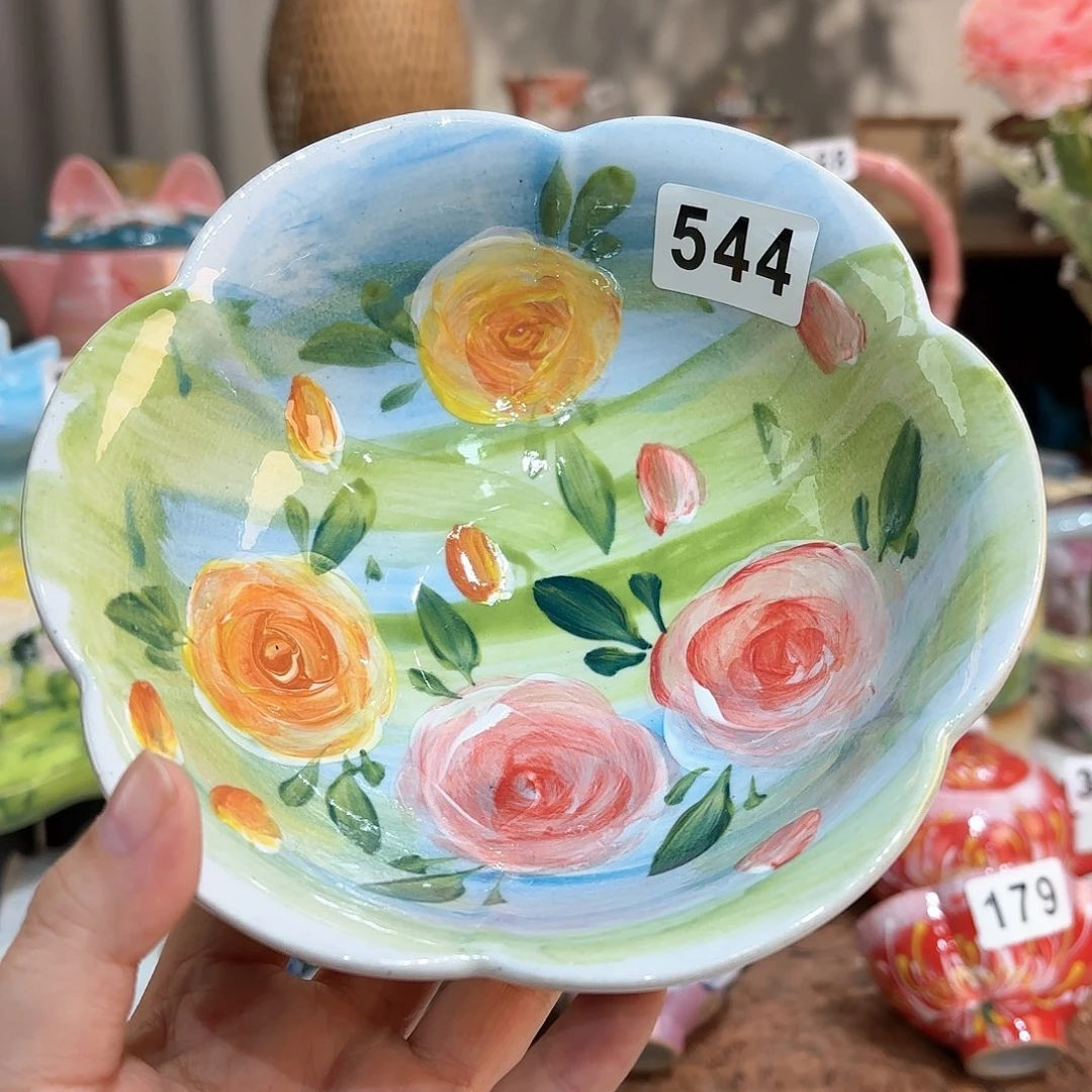 景德镇手绘高温釉下彩陶瓷茶具
