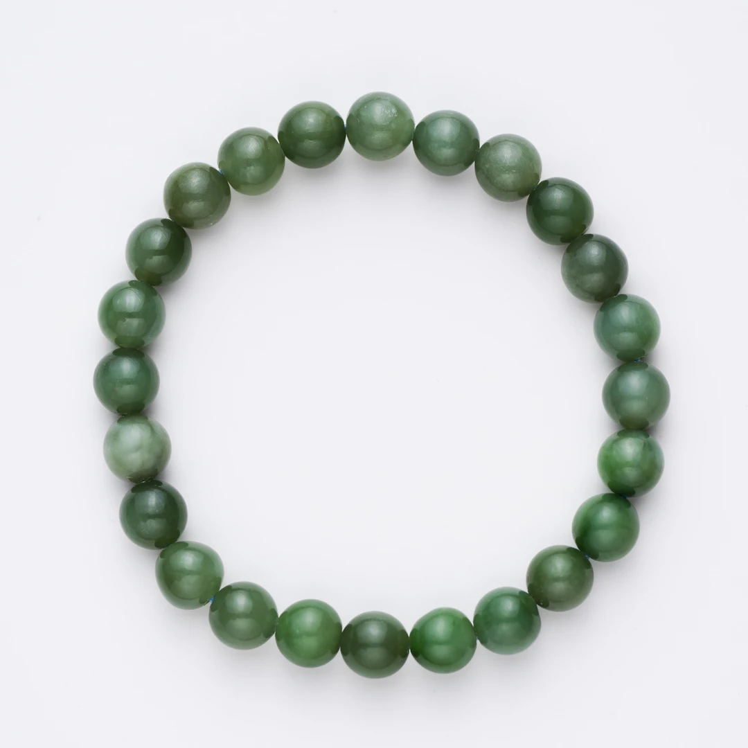 【奢小姐珠宝】"春绿晚尔"和田玉手串（8mm左右）-W2244