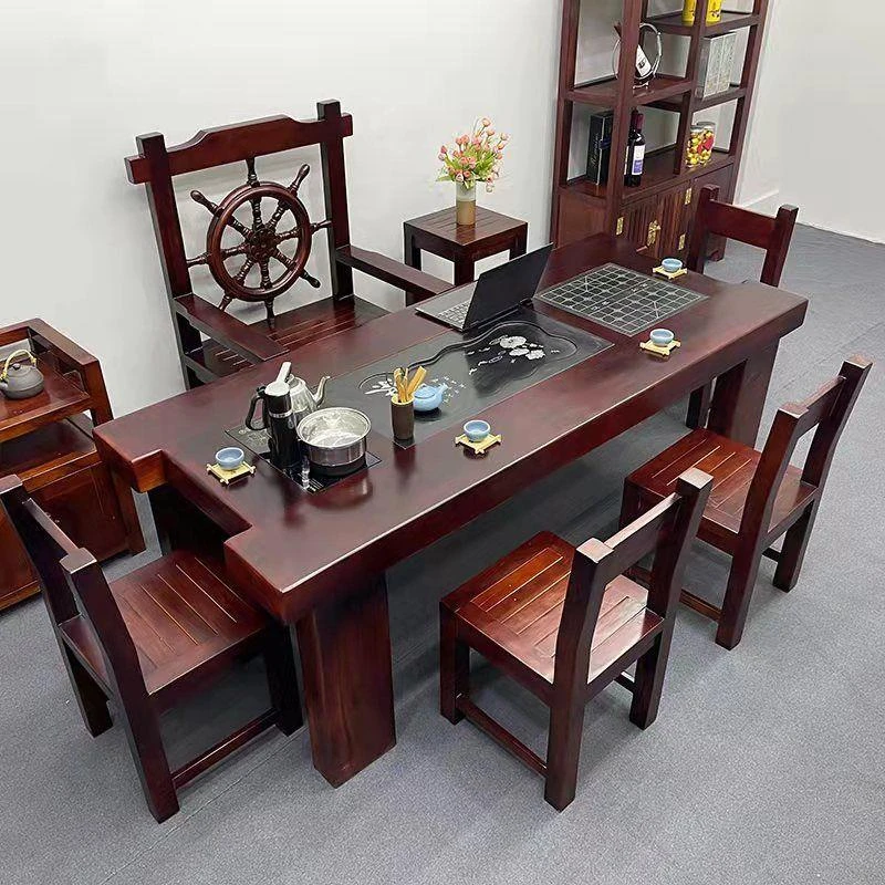 老船木云朵茶几家用客厅沙发角几茶桌实木异形不规则干泡茶台矮桌