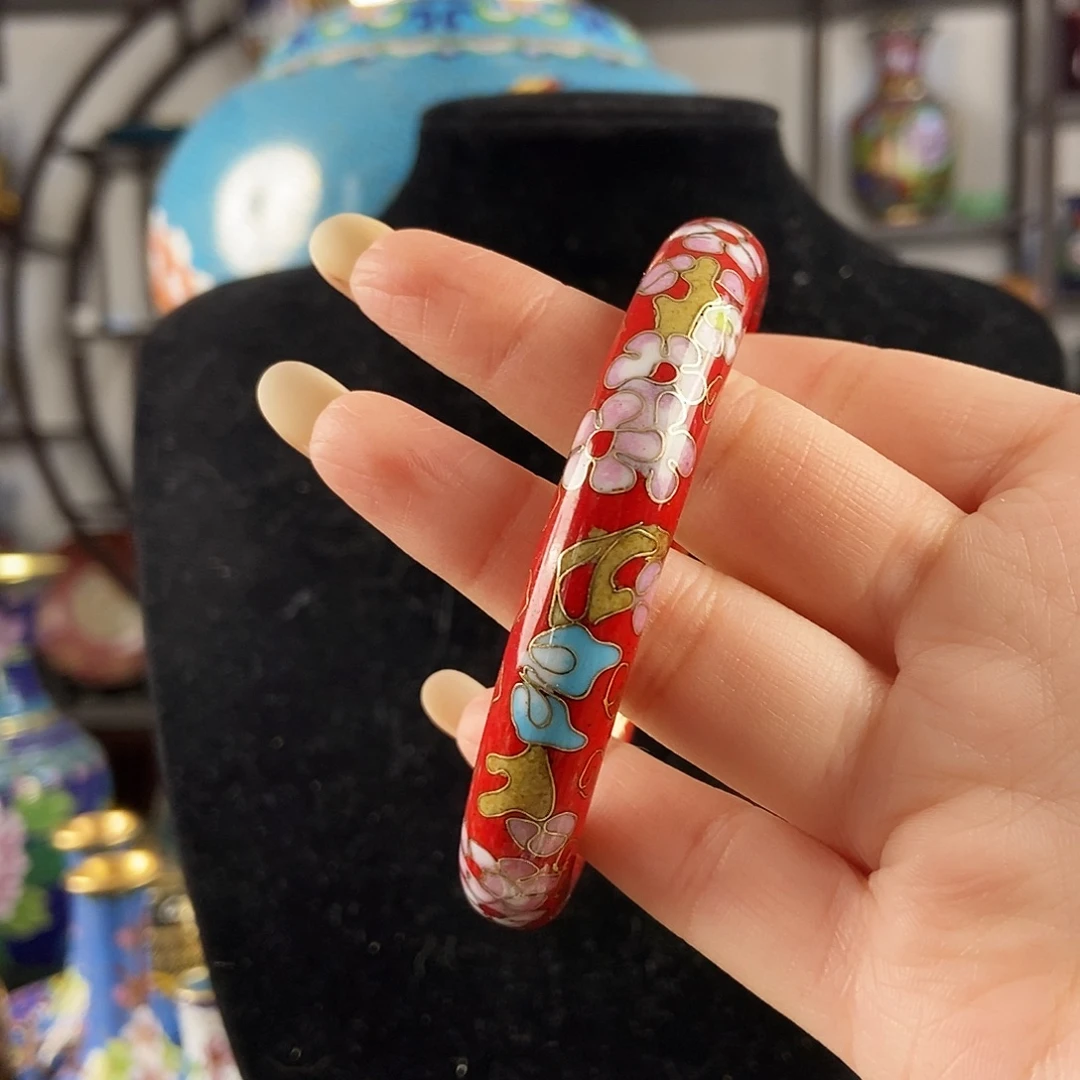 喔***喔铜正红色老北京梅花镯