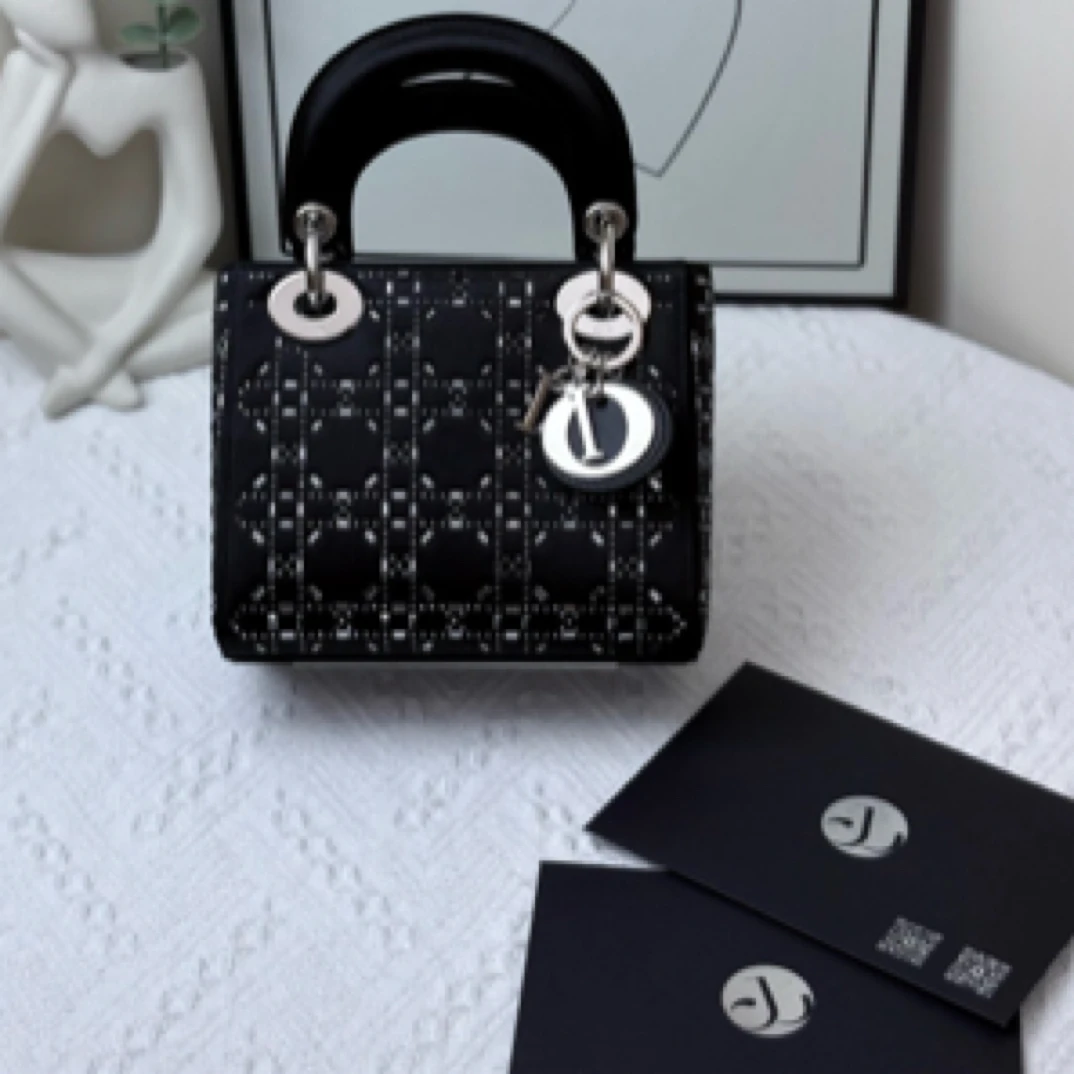 95新 DIOR/迪奥 戴妃三格缎面 /JW4641