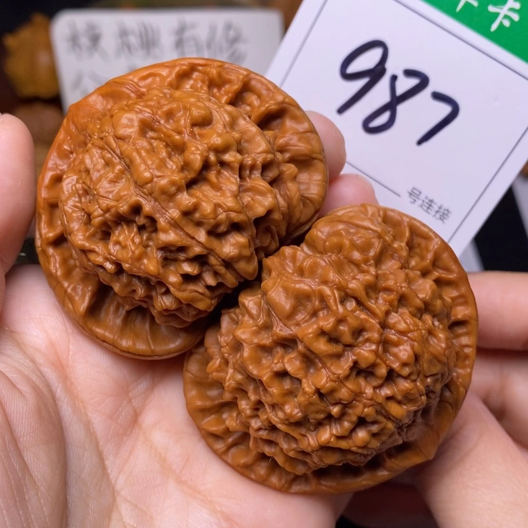 把件文玩核桃987官帽5.4