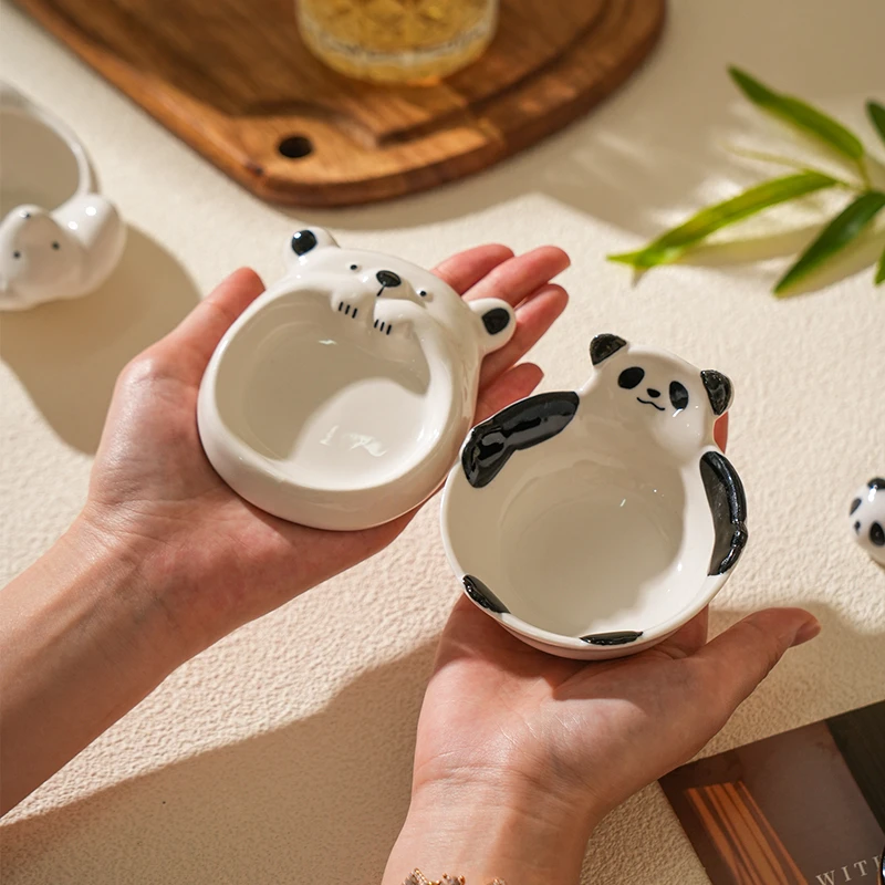 舍里卡通酱料碟可爱家用醋碟酱油碟火锅干碟蘸料碟小吃碟陶瓷味碟