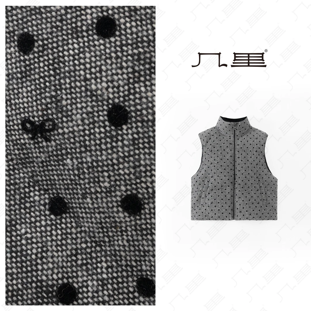 几里与麻【波点蝴蝶结】 设计感棉马夹 衣长57 胸围128 1112254