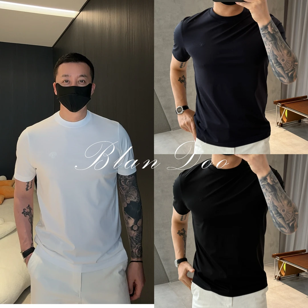 BLANDOO  “精致刺绣”  D*家百搭时尚圆领短袖T恤DM0BD91