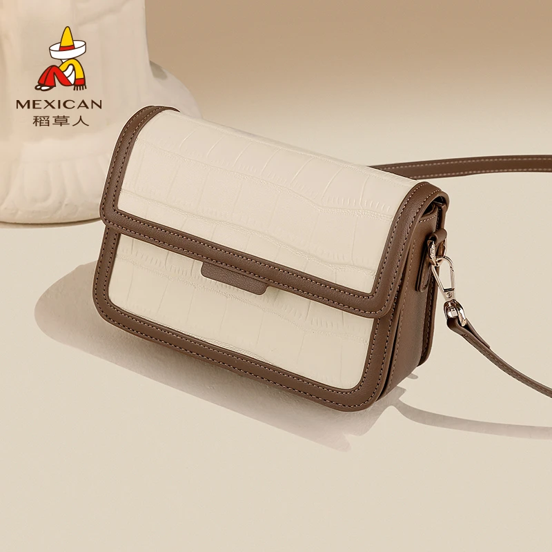 Mexican/稻草人通勤百搭气质女包腋下单肩斜挎包休闲便携女士包包