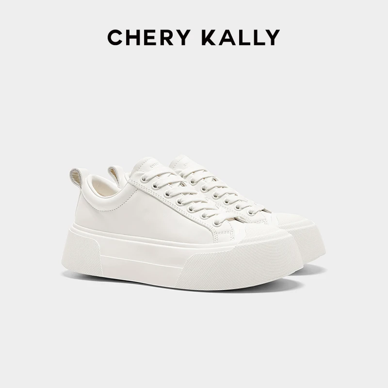 【心迹漫游】时尚休闲女鞋板鞋百搭小众鞋子厚底小白鞋961XB4266