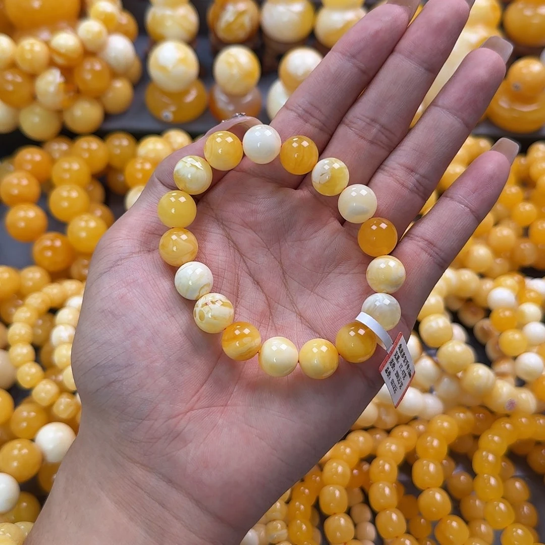 蜜蜡未镶嵌珠宝奇石12mm