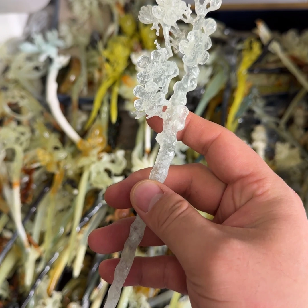 岫玉发饰未镶嵌人**晚