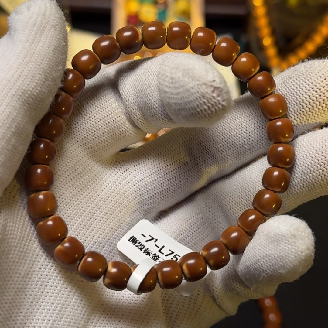 手串橄榄核老挝核尖75福利