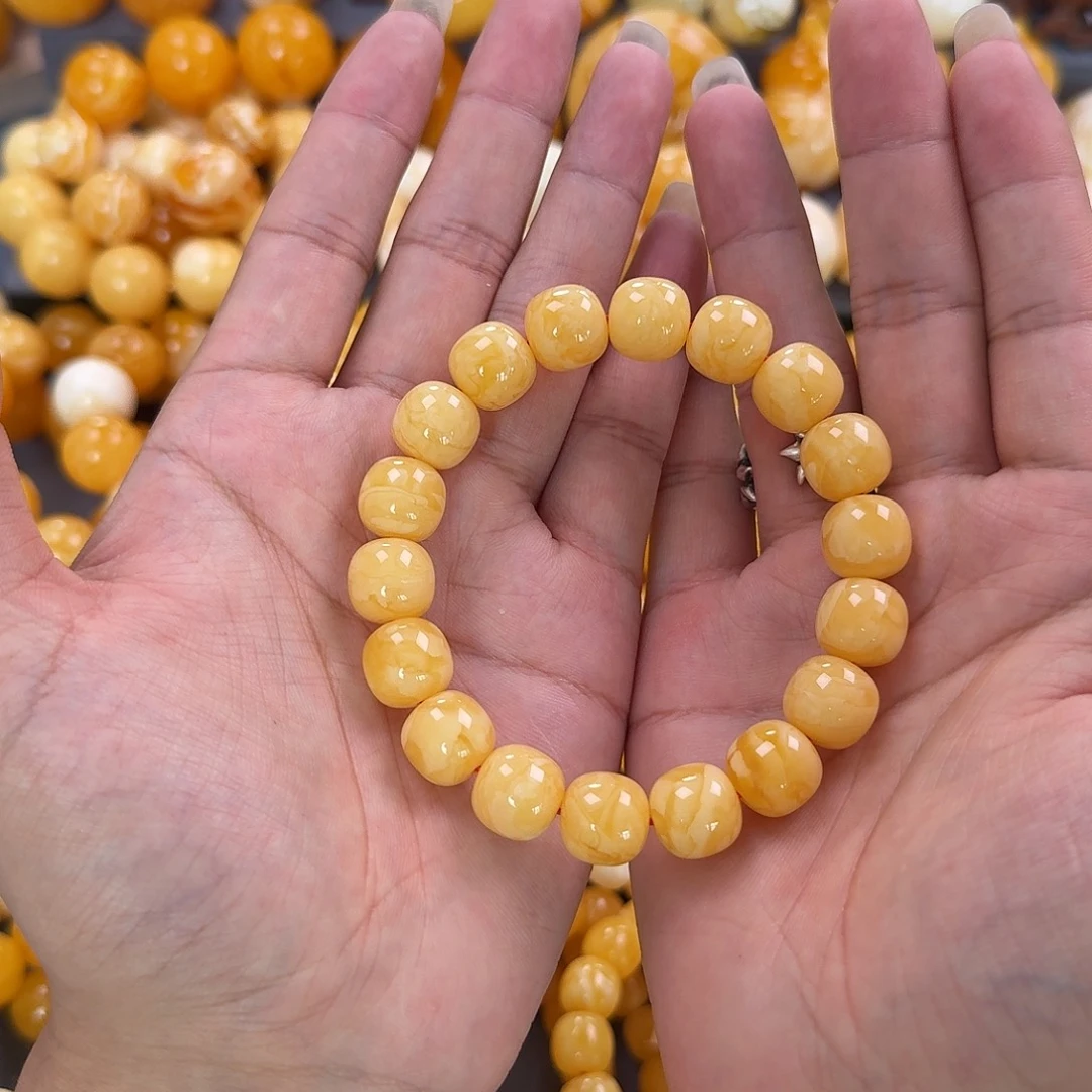 蜜蜡未镶嵌珠宝奇石同料13mm