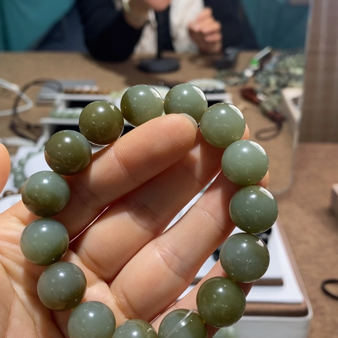 和田玉未镶嵌手链114