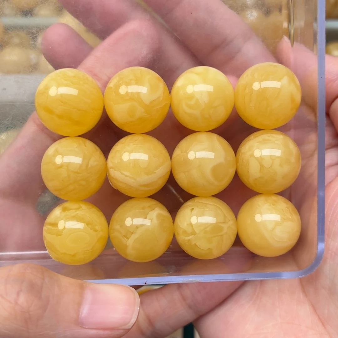 未镶嵌蜜蜡裸石17+蜜蜡手串