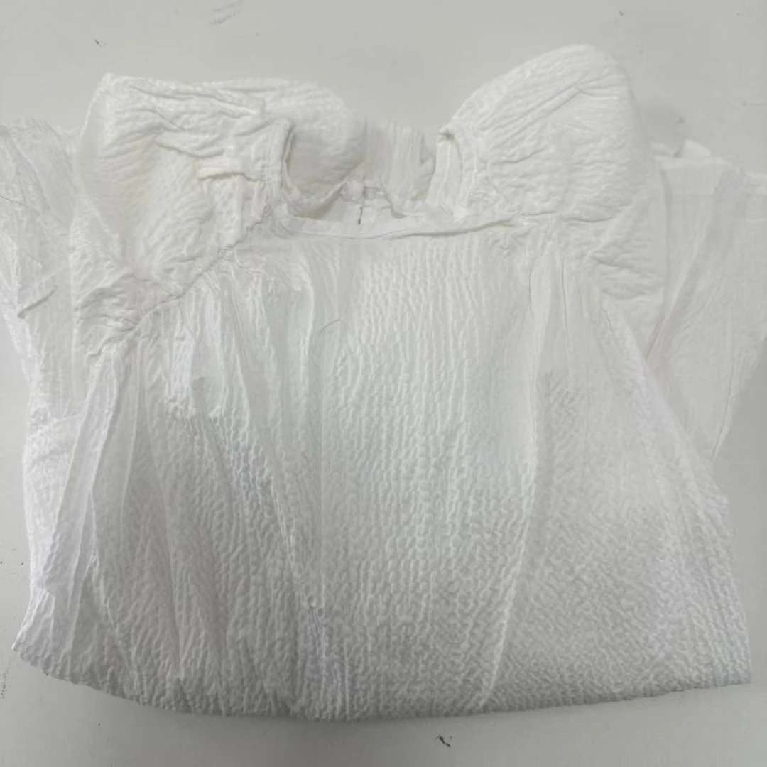 女童泡泡袖轻薄连衣裙夏季