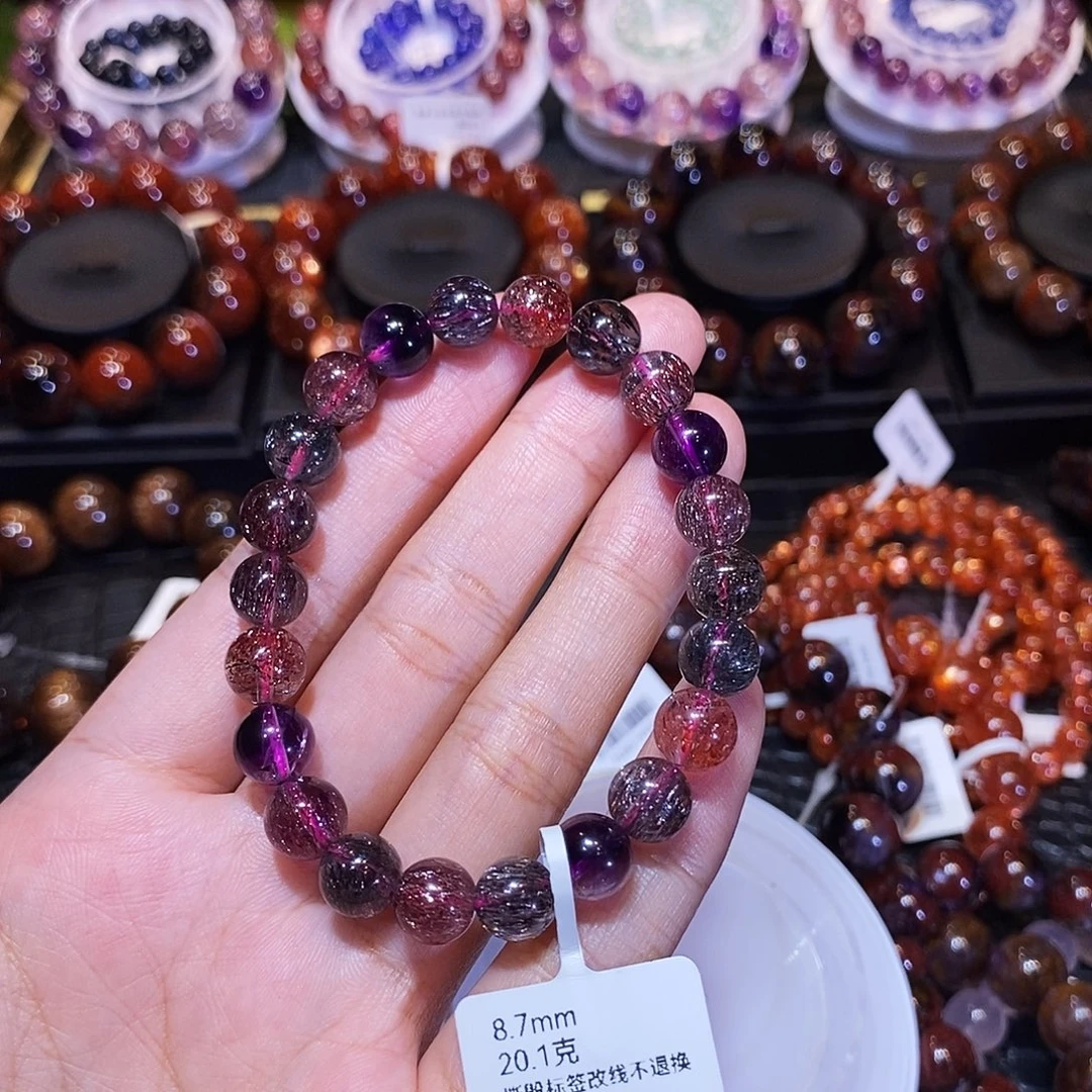 小****未镶嵌手串水晶8.7mm左右