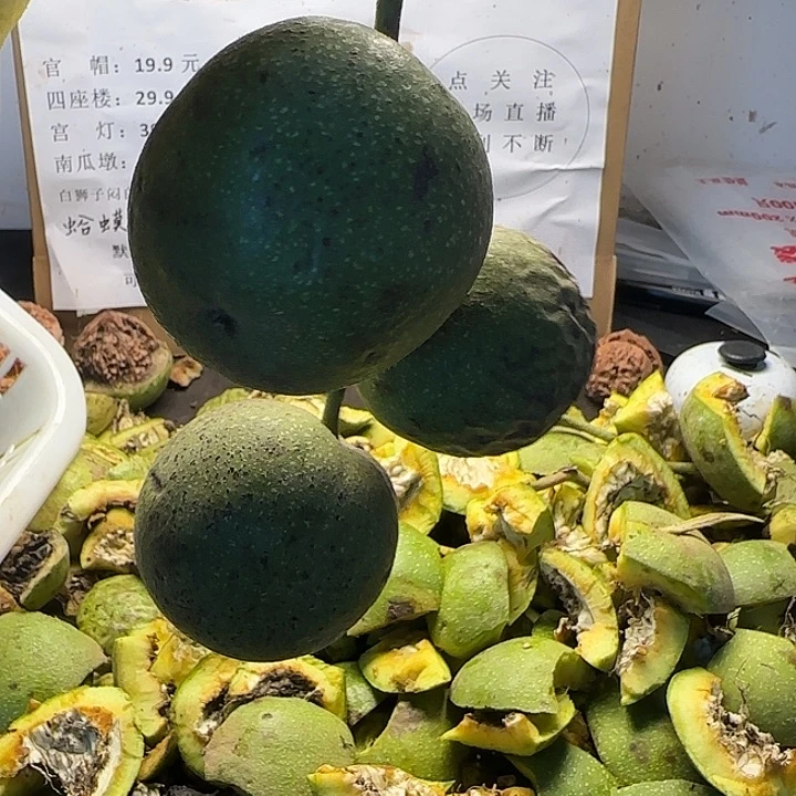 吊坠文玩核桃白狮子三连枝3颗
