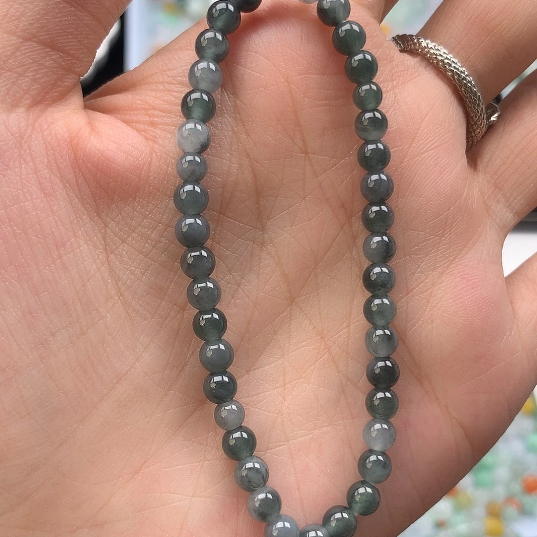 未镶嵌手串翡翠乌鸡