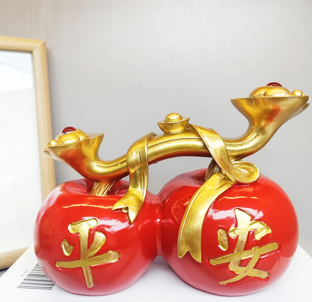 如意平安大苹果家居摆件